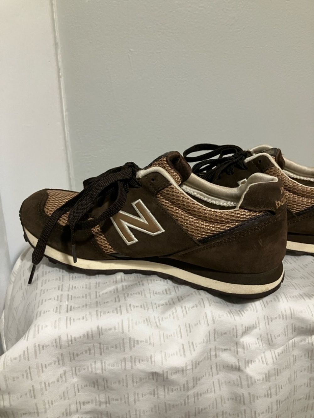 New Balance Brown Suede & Mesh Sneakers Vintage 2000s - Picture 4 of 10